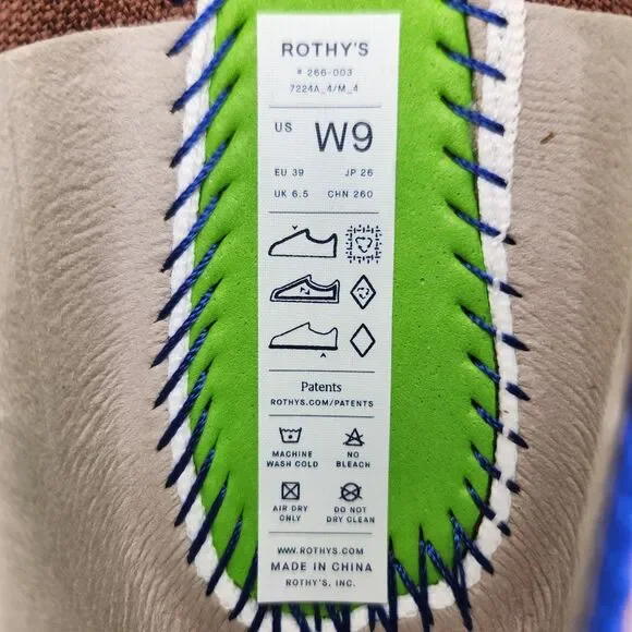 Rothy's The Ballet Mary Jane Flats Womens Size 9 Hazel Gold Buckle Comfort Shoes - Picture 9 of 9